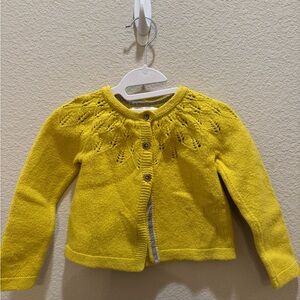 Baby Boden Yellow Knit Sweater